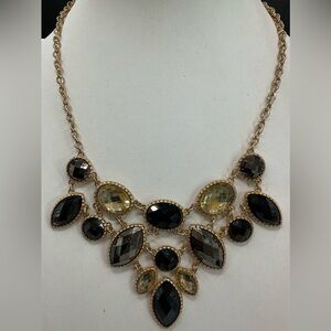 SOFIA BY SOFIA VERGARA GOLDTONE STATEMENT NECKLACE WITH YELLOW ACCENT
